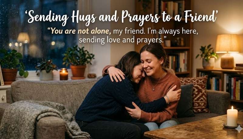 Sending Hugs and Prayers to a Friend