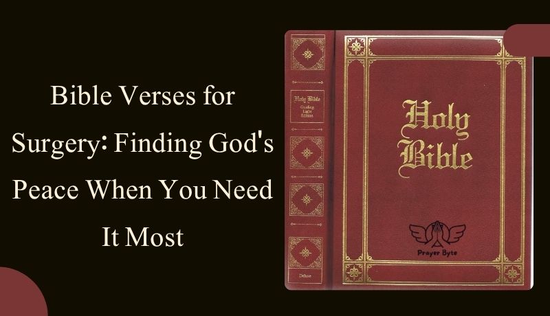 Bible Verses for Surgery