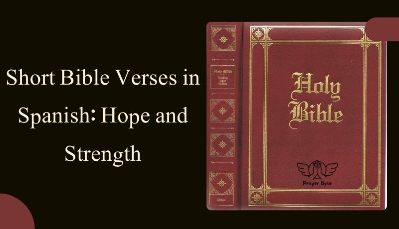 Short Bible Verses in Spanish