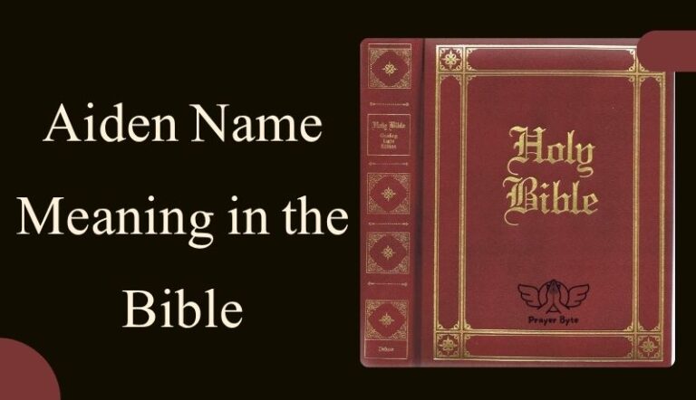 Aiden Name Meaning in the Bible